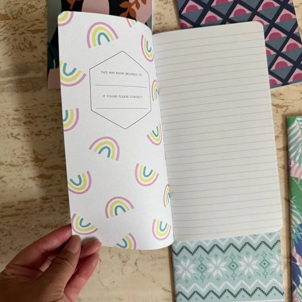 Five May Designs “skinny”notebooks- blue and green tones Travelers notebook, jou